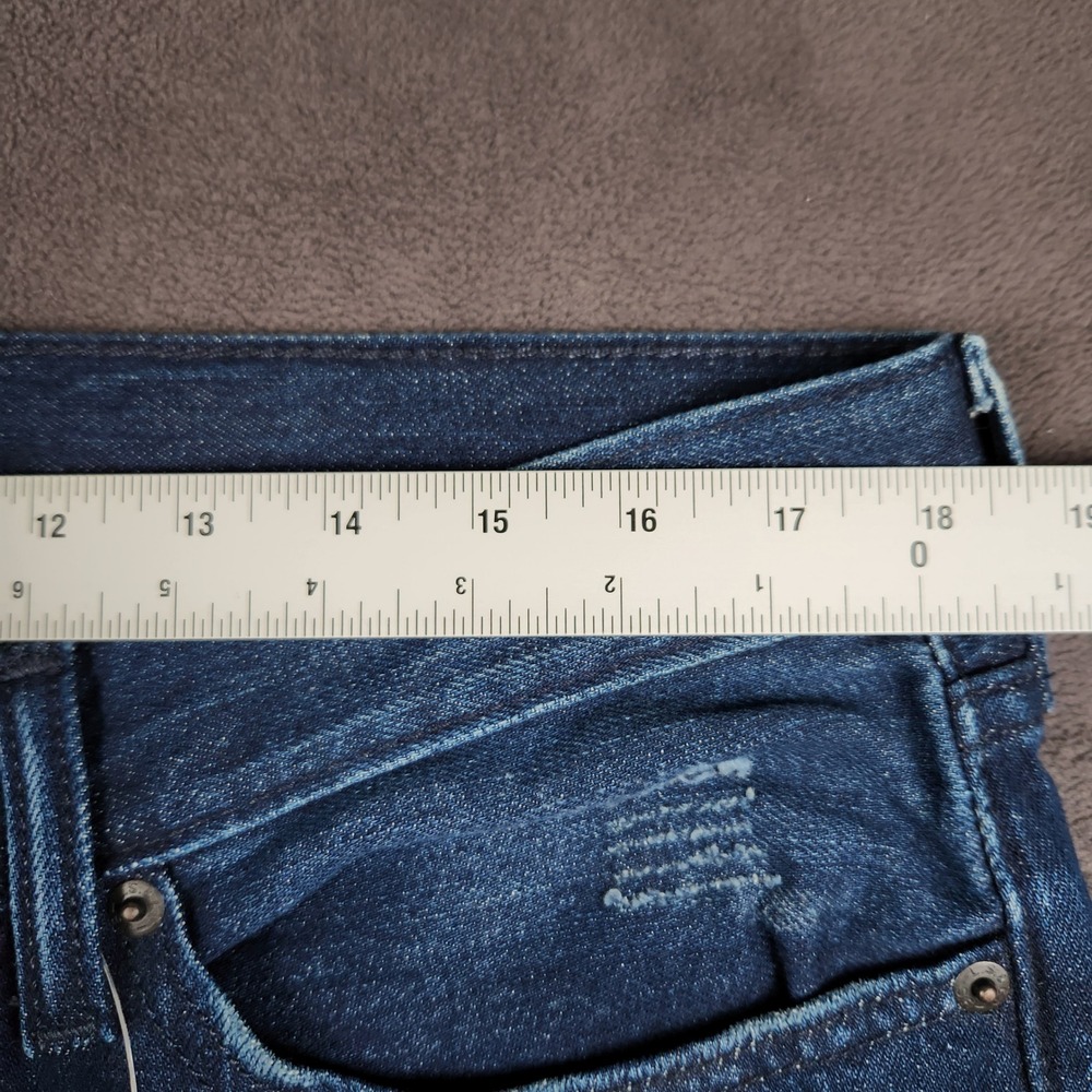 Levis 514 Straight Fit Jeans Mens 36x36 Blue Distressed Ripped Denim NEW - Picture 7 of 11